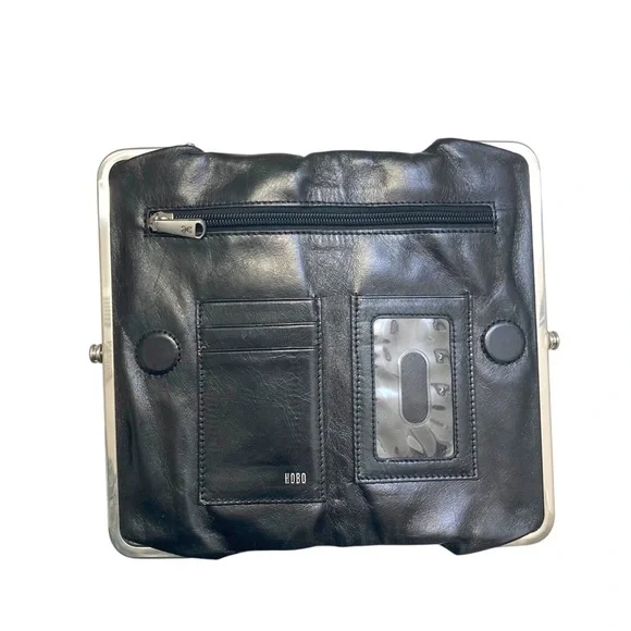 Hobo black leather clutch wallet - Picture 7 of 8